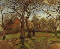 Kastanien louveciennes Frühjahr 1870 Camille Pissarro